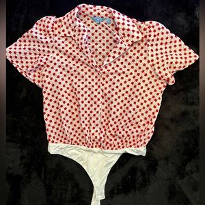 Draper James floral collared onesie